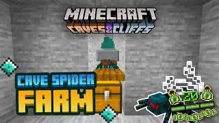 BEST XP & Cave Spider Farm 1.17 Minecraft Bedrock || Minecraft Bedrock ( PE,PS4,Xbox,Switch,Win 10 )