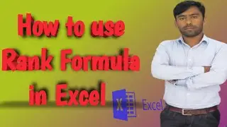 How to use Rank Formula in Excel sheet| #excel  #excel-trick