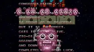 Toaplan Zero Wing - Game ending