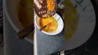 Scrambled Egg w/ grated carrots #bambiediariesofficial