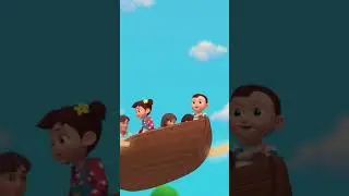 Baby Meeko's Boat Ride - Row Your Boat #shorts #nurseryrhymes #kidssong #meekosfamily
