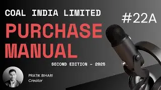 Coal India Purchase Manual 2025 | Chapter 22A Explained in Hindi | Dispute Settlement