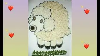 grain activity#easypulsescraft#grain_pulse_rice_beans_pasting_activity