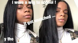 wearing a wig to school for the first time ft  ALLOVEHAIR