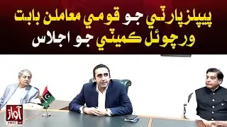 PPP holds virtual meeting of National Affairs Committee | Awaz Tv News