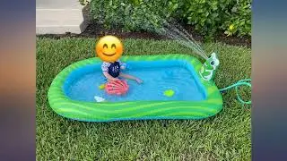 Splashin'kids 3 in 1 Inflatable Sprinkler Pool Water Park For Kids Toddlers Kiddie review