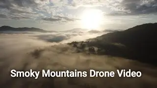 Drone's-eye View Of The Smokey Mountains In Townsend, Tn