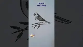 How to Draw Sparrow Bird Easy #shorts #ytshorts #youtubeshorts #shortvideo #trending #viral #pencil