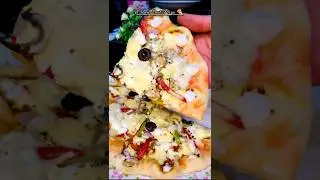 10Minutes Crown Crust Pizza🍕in Pan😋😍#viralvideo #trendingshorts#ytshorts #pizza@AbihaCookingArt-u9l