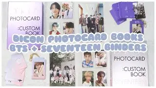 ✨ Распаковка фотокарточек Dicon 101 книга на заказ - BTS + Seventeen | Мини-папки формата A5 + много фотокарточек
