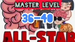Brain test Allstar IQ Boost #MasterLevel 36 37 38 39 & 40  #video