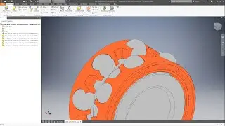 Inventor - Advanced Tutorial - Bearing plastic cage
