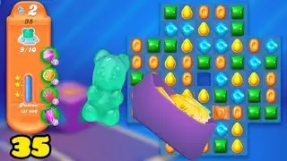 CANDY CRUSH SODA SAGA 35 DIFÍCIL SUPERADO Y NOS DIERON ESTO 😱 GAMEPLAY.IOS ♾️