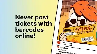 Never post tickets with barcodes online!