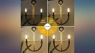 CRLight 10W High Brightness Dimmable LED Candelabra Bulb 5200K Daylight White, 90W review