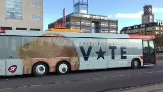 Donald Trump bus Commercial in Copenhagen Denmark