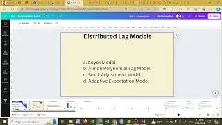 1. Introduction: Distributed Lag Model