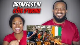 🇨🇮 What Do Ivorians Eat For Breakfast? | Americans React 