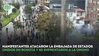 Enfrentamientos con el UNDMO: las manifestaciones y ataques a la Embajada de EE:UU en Bogot&aacute;