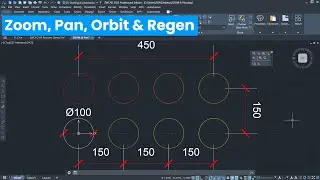 ZWCAD - UI 3 - Cara Zoom, Pan Orbit & Regen