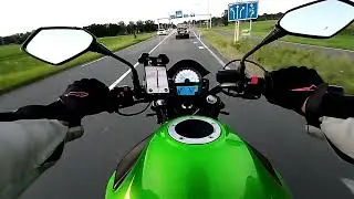 Houten to IJsselstein and back, Kawasaki ER6N 2014