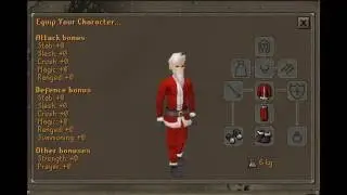 Christmas in Runescape: Santa outfit and emote glitch