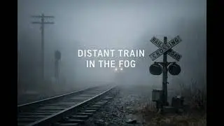 Distant Train Through Gentle Fog | Calm Night 