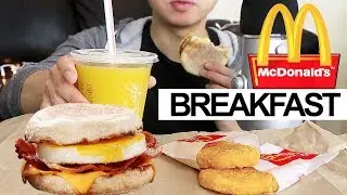 ASMR MCDONALD'S MUKBANG — Breakfast Menu (McMuffin, Hash Browns) | No Talking, Eating Sounds & Show