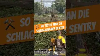 Schlaghammer-Sentry-Test&hellip; armer Zombie! 😂💥 7 Days to Die #Shorts #7DaysToDie #lustigeclips