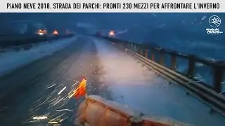 Piano neve 2018. Strada dei Parchi: pronti 230 mezzi per affrontare l'inverno
