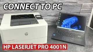 HP LaserJet Pro 4001n : How to Connect to a PC Computer