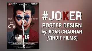 JOKER SHORT FILM POSTER DESIGN | Photoshop | Speed Art | Falcon Films & Studio