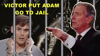 The Young And The Restless Victor is angry when Adam blackmail , revenge by putting him in jail