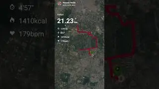 Route Map of Vedanta Delhi Half Marathon. Garmin Route Map. #garmin #delhihalfmarathon