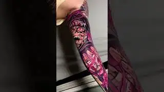 Sasuke Uchiha X Bleach tattoo Sleeve by @dave.vero.ink