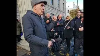 протест в центре Дублина