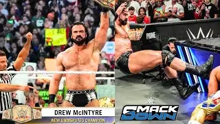 DREW MCINTYRE WINS THE WWE UNDISPUTED CHAMPIONSHIP TITLE AT WWE SMACKDOWN 9TH JAN 2026 MUST WATCH!!