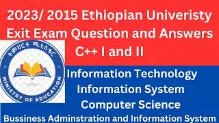 🔴C++ 1 & 2 (Fundamental Programming I & II ) #Ethiopia #Video No. 11