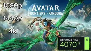 Avatar: Frontiers of Pandora | RTX 4070 Ti Benchmark | Epic Settings | 1080p - 1440p - 4k | DLSS