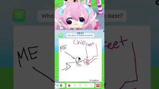 STOP DRAWING ME UGLY IN ROBLOX DRAW ME!!! #shorts #chibidoki #vtuber