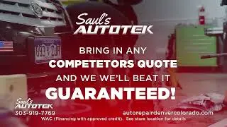 Afraid you can't afford your auto repair? No worries, we have financing! Saul's Autotek