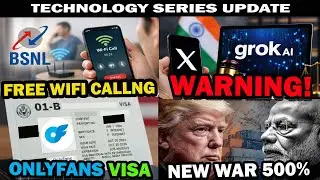 BSNL Launches Free WiFi Calling | Grok AI Warning | OnlyFans O-1B Visa | Trump 500% Tariff