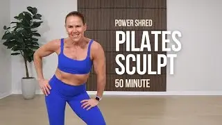 New Year Workout Challenge Day 2: 50 Min Pilates Sculpt Low Impact Power Shred