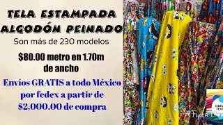 Cap&iacute;tulo 13: Telas estampadas algod&oacute;n de personajes, nuevos modelos