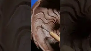 Making a squiggly ceramic incense holder