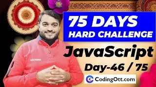 Day-46/75 - Build PDF Reader | Show PDF file HTML | JavaScript ES6 tutorial for beginners in hindi