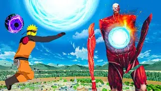 Наруто УНИЧТОЖАЕТ Колоссального Титана в Blade and Sorcery