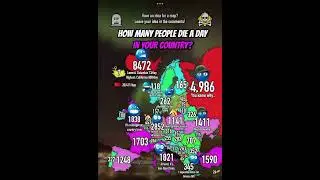 How many people die a day in your country #europe #europemap #mapguide #mapping #mapper #geography