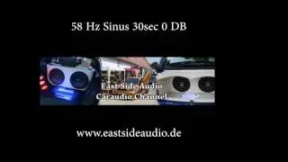 58 Hz Sinus Ton Wave 0DB for DB Drag Soundcontest Bass Test 30sec