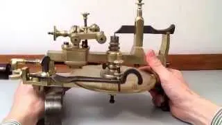 For sale: An antique clock / watchmakers wheel cuttingengine 1860-1880